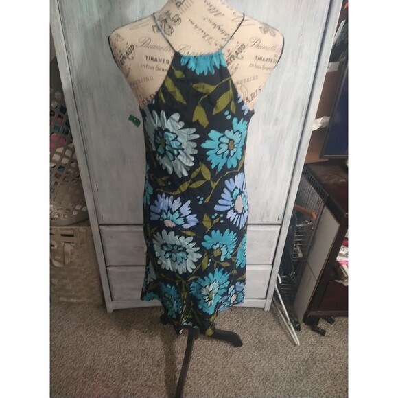 The Limited 100% Silk Midi Floral Dress Size 8 Feminine Cottage Core Summer - Picture 7 of 11